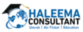 Haleema Consultant official logo - Providing Umrah packages, affordable air tickets, and study abroad education consulting.