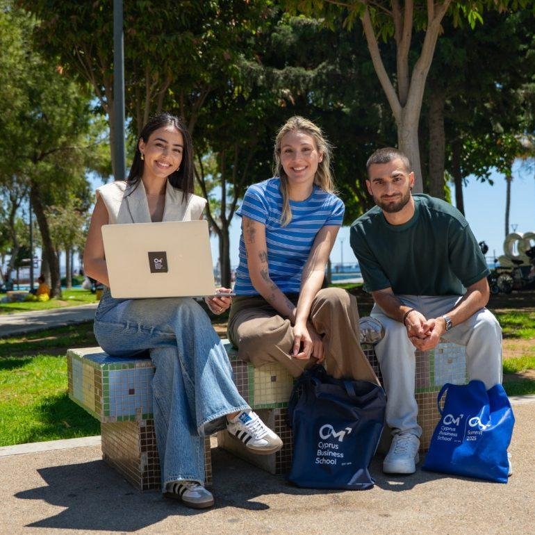 International students enjoying Mediterranean lifestyle and city life in European Cyprus