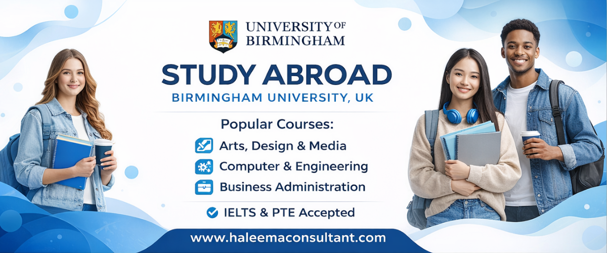 Study in Birmingham UK for international students with business engineering and arts courses